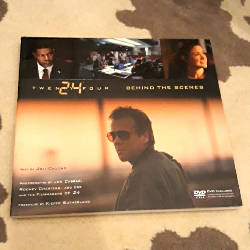 24 Behind the Scenes Book, DVD included. Never been Used, NWT